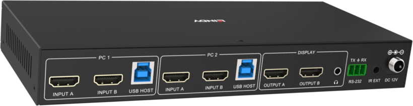 Switch KVM LINDY HDMI DualHead 2 puertos