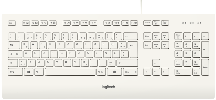 Logitech K280e Tastatur weiß