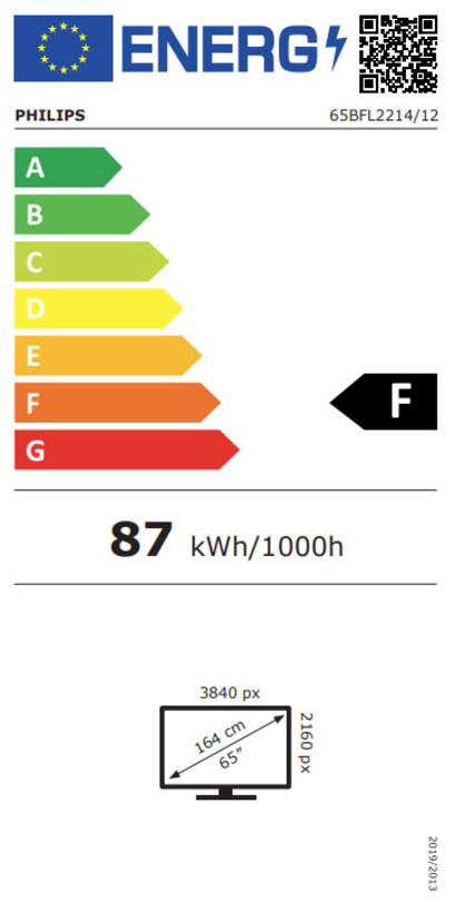 Écran Signage Philips 65BFL2214
