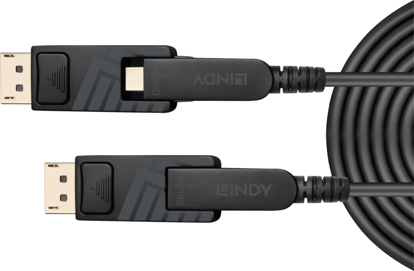 LINDY Mini-DP/DP Hybrid Kabel 20 m