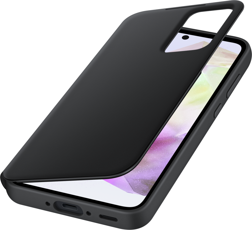 Samsung A35 Smart View Wallet Case Black