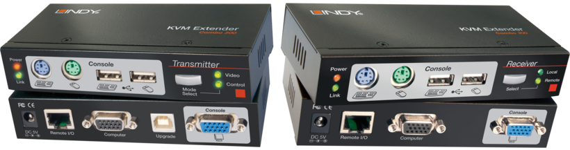 LINDY Cat.5 KVM-Extender 3Combo USB-PS/2