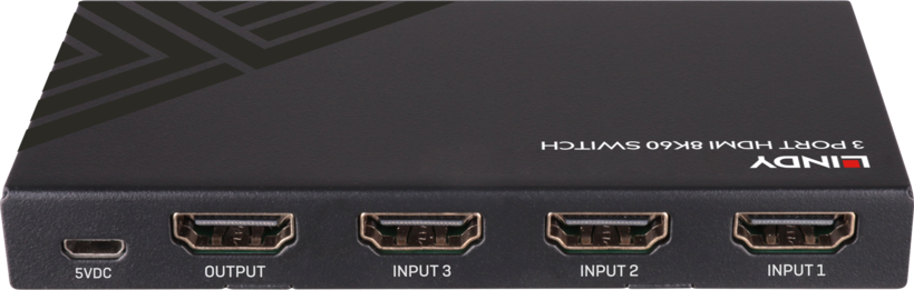LINDY 3:1 HDMI Selector 8K