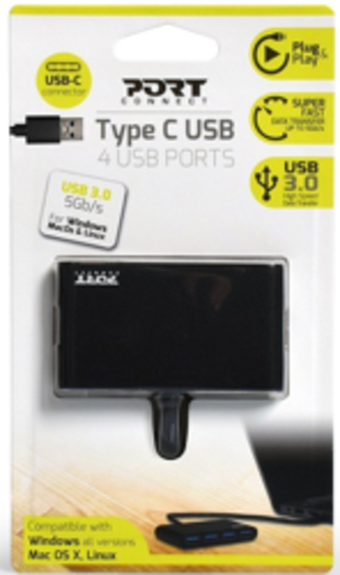 Port USB Hub 3.0 4 Ports