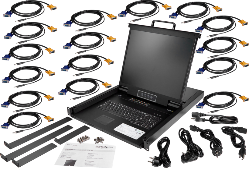 StarTech LCD Console 48.3cm/19" 16-port