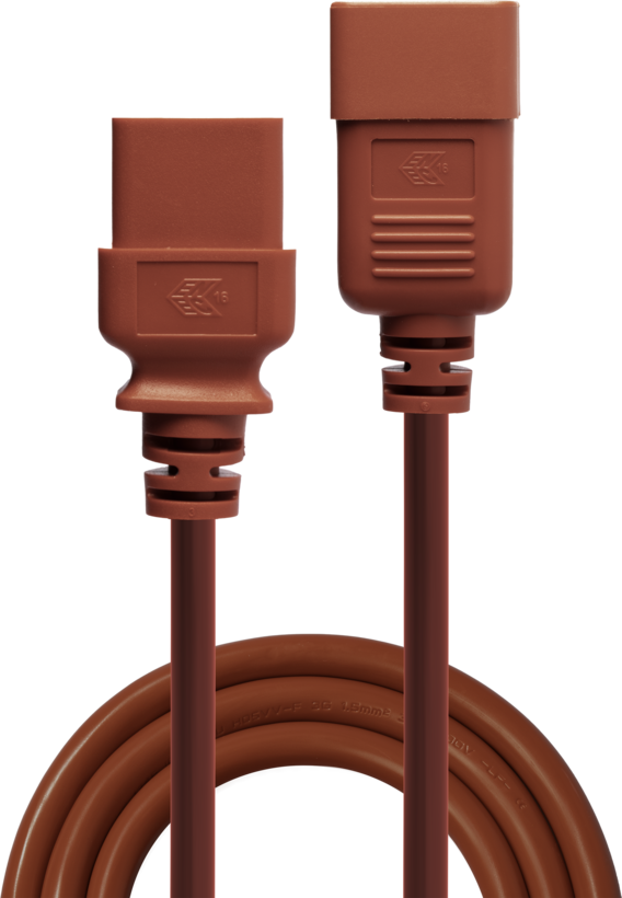 Kabel zasil. C20wt - C19gn 2 m, czerw.