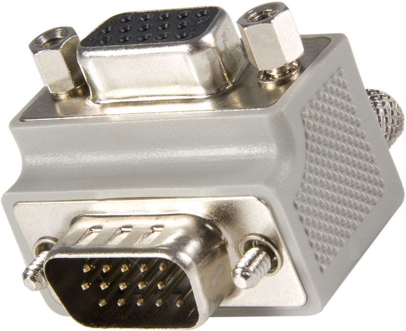 VGA Adapter HD15/f - HD15/m 90°