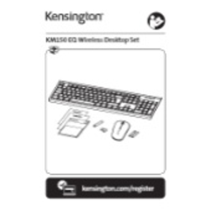 Kensington KM150 EQ Tastatur + Maus Set