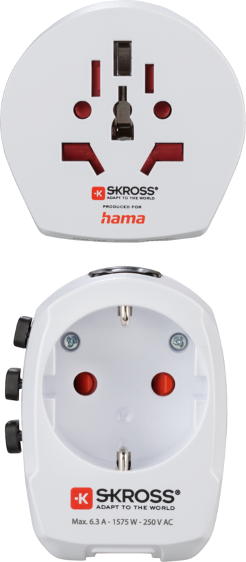 Hama Skross +2xUSB Adapter podróż.