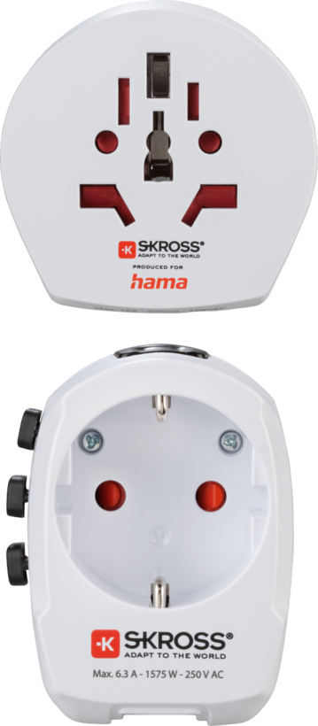 Hama Skross +2xUSB Adapter podróż.