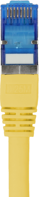 Patch Cable RJ45 S/FTP Cat6a 0.5m Yellow
