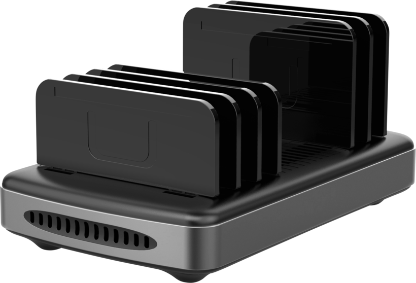 LINDY USB-Ladestation 6-Port schwarz