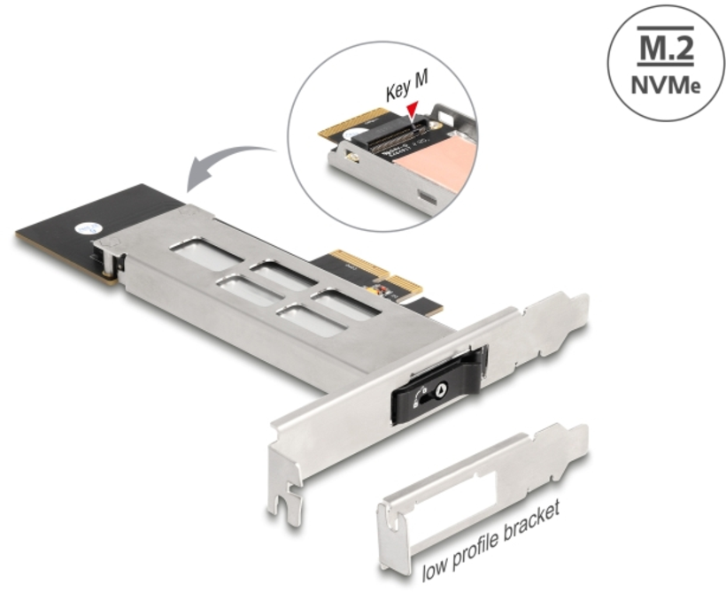Unità estraibile PCI Express 1x M.2