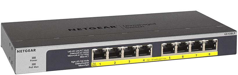 Switch PoE NETGEAR GS108LP