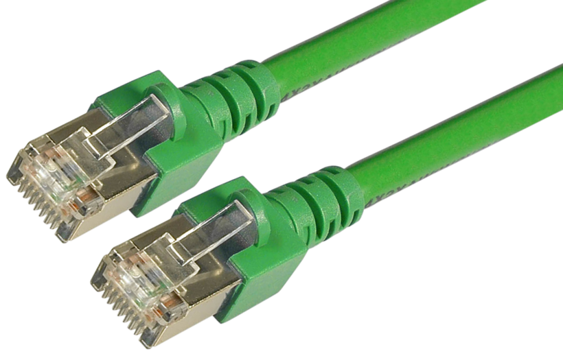 Patch Cable RJ45 SF/UTP Cat5e 1m Green
