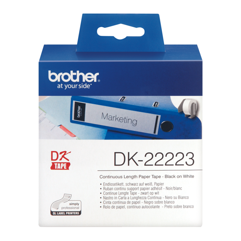 Brother 50mmx30m Endlos-Etiketten weiß