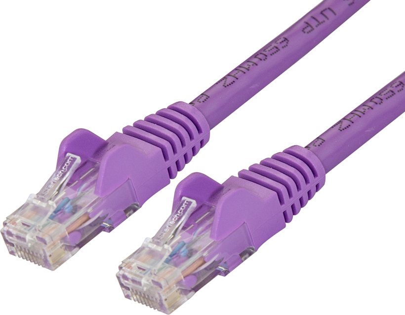 Cable patch RJ45 U/UTP Cat6 1 m lila