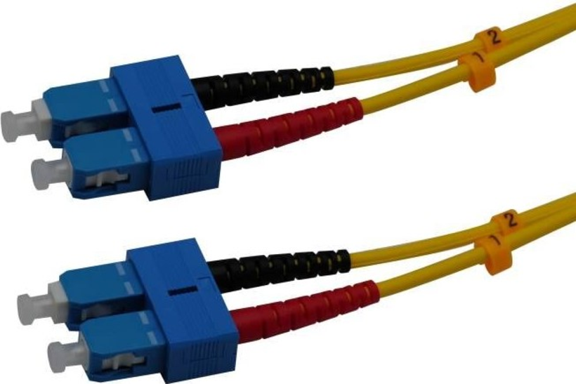 Optický patch kabel duplex SC-SC 1m 50µ