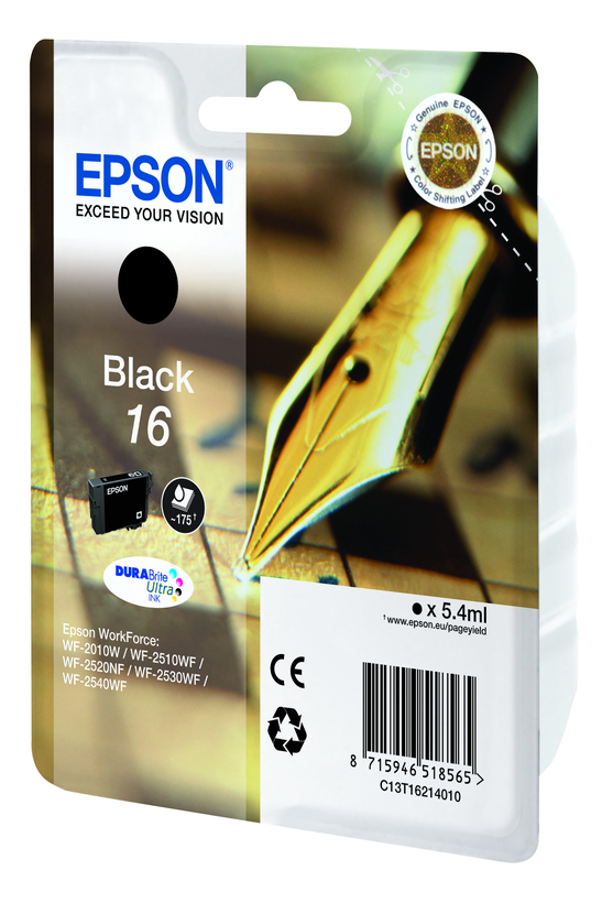 Inkoust Epson 16, černý