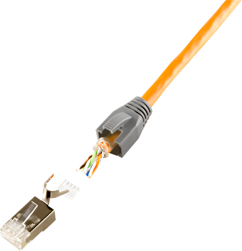 RJ45 Boots Grey 50-pack