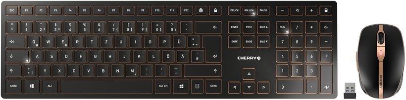 CHERRY DW 9100 SLIM Desktop Set, czarny