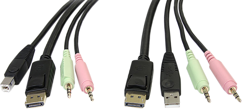 StarTech KVM Cable DP+USB+Audio 1.8m