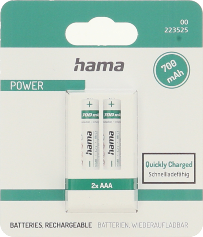 Hama AAA 700mAh NiMH Battery 2-pack