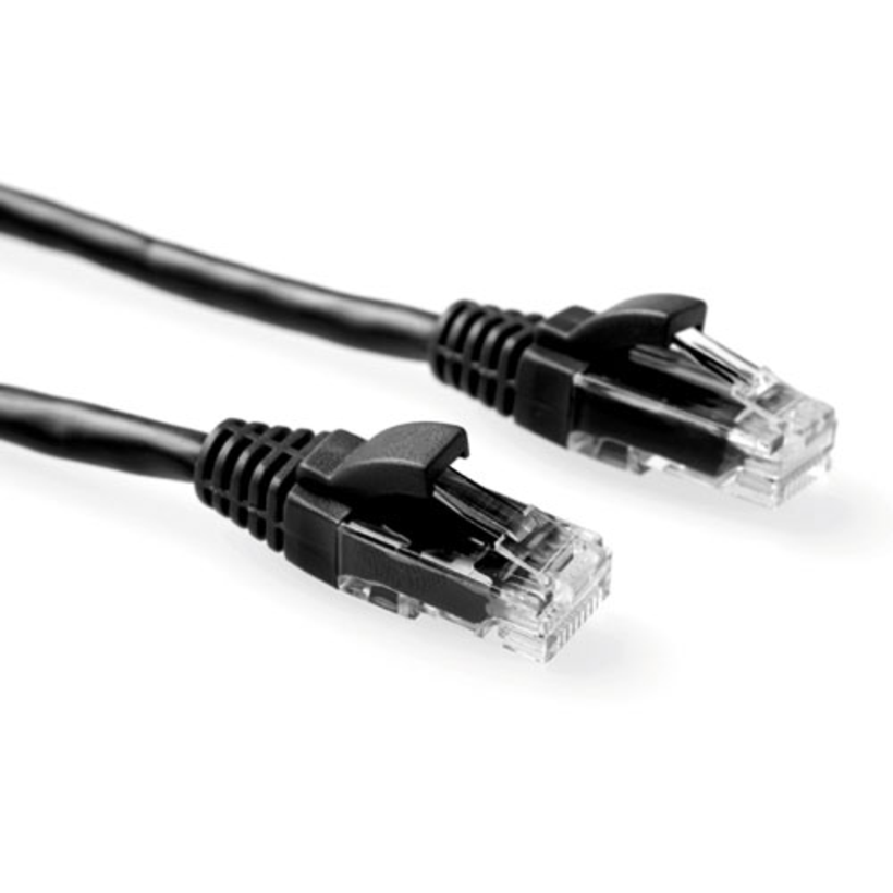 Patch Cable RJ45 U/UTP Cat6 10m black