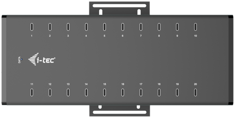 Station recharge USB i-tec 20 ports noir