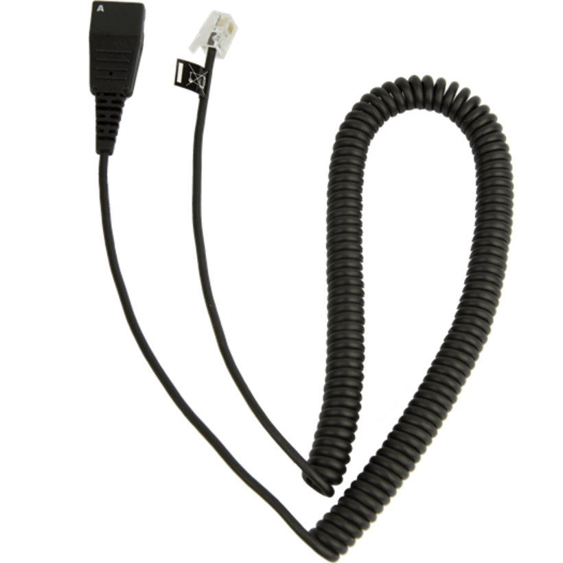 QD-RJ10 headset kábel, spirál