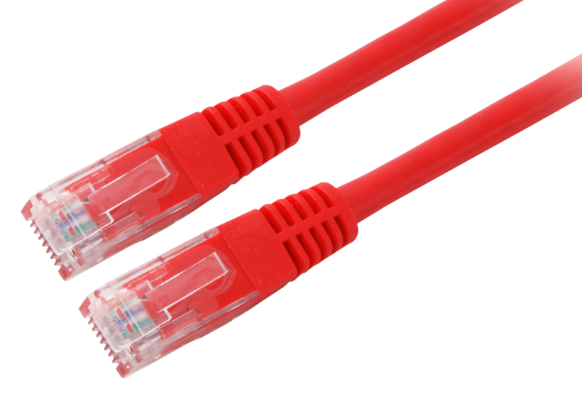 Kabel sieciowy RJ45 U/UTP Cat5e 3m czer
