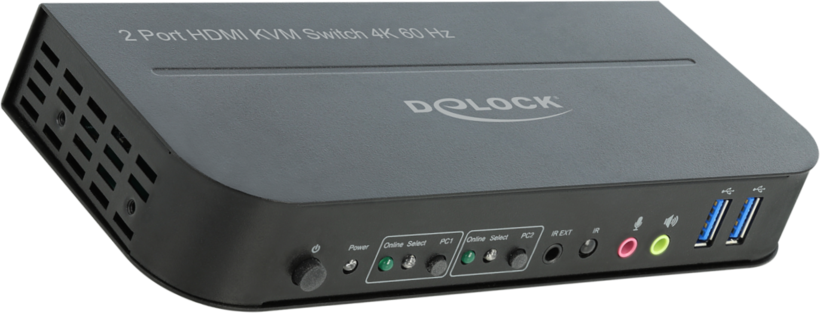 Prepínač KVM Delock HDMI 2port.