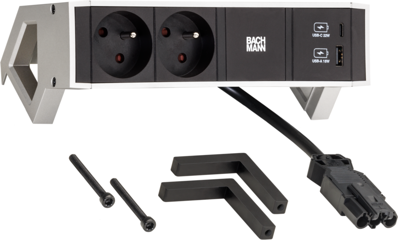 Power Strip 2-way + USB