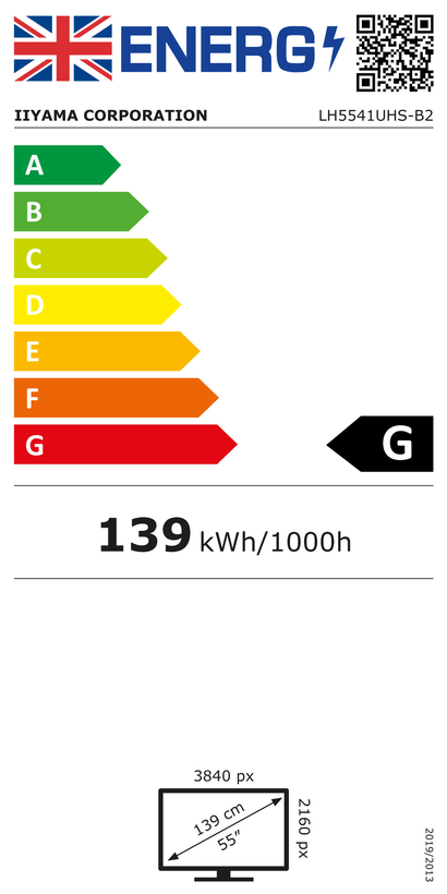 iiyama ProLite LH5541UHS-B2 Display