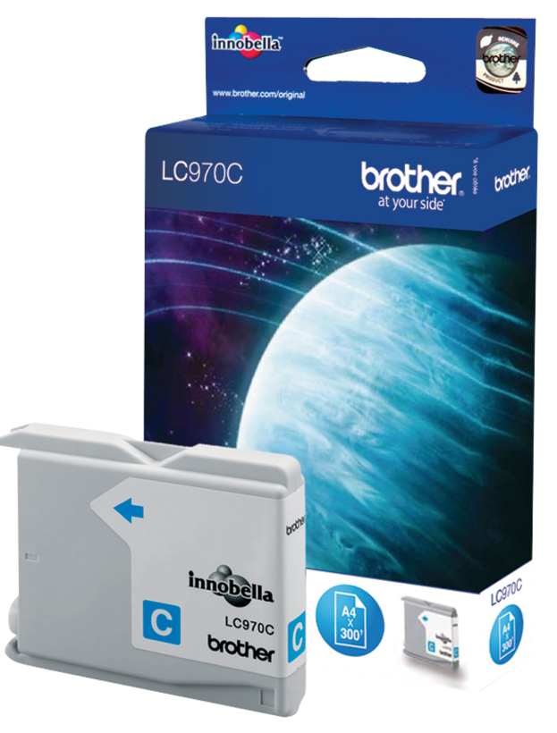 Tinteiro Brother LC-970C ciano