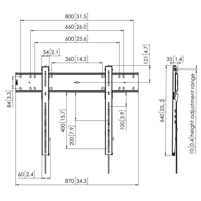 Vogel's PFW 6800 Wandhalterung