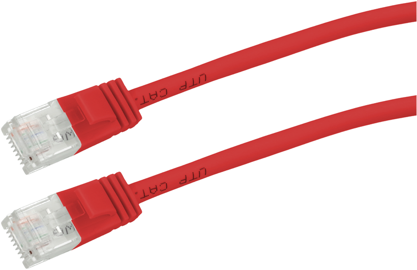 Cable patch RJ45 U/UTP Cat6a 5 m rojo