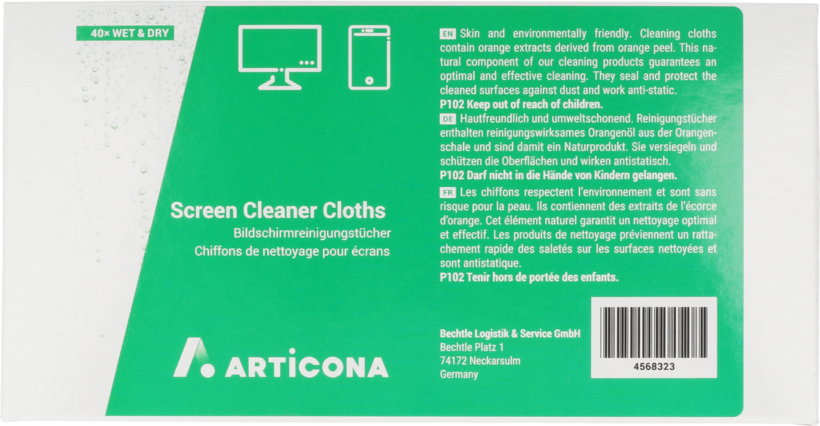 ARTICONA Screen Cleaning Cloth 40 Pcs.