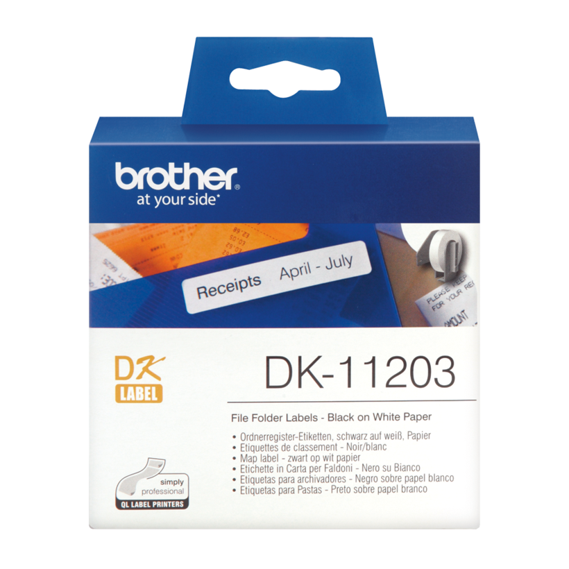 Brother 17x87mm File Folder Labels