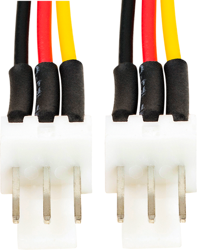 Adaptador corr. 1x3p.h. - 2x3p.m. 0,15m