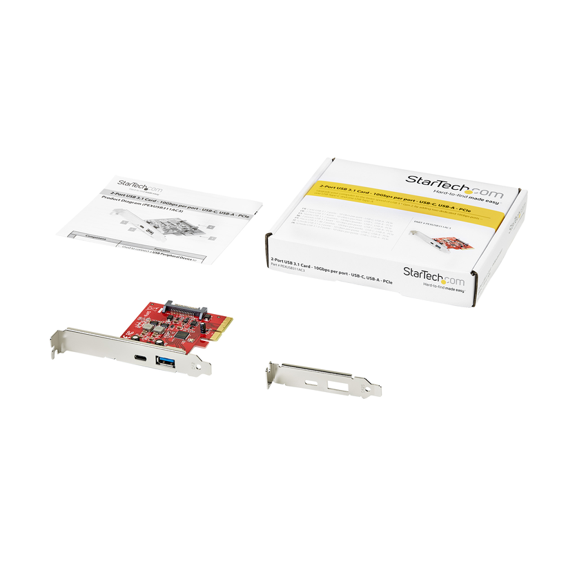 Interfaz Startech doble USB 3.1 PCIe