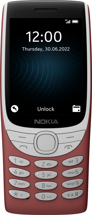 Nokia 8210 4G 48/128 MB Mobiltelefon rot