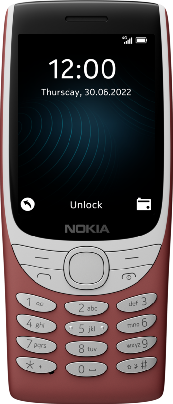 Nokia 8210 4G 48/128 MB Mobiltelefon rot