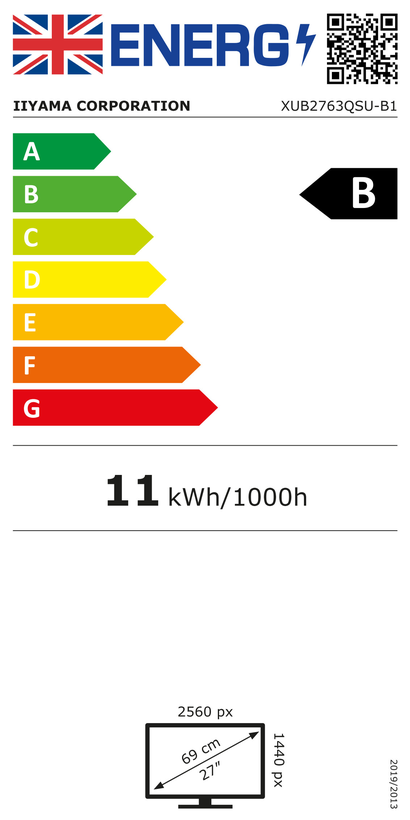 iiyama ProLite XUB2763QSU-B1 Monitor
