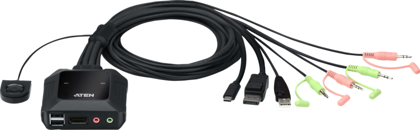 ATEN CS52DP KVM Switch DP/Type-C 2-port