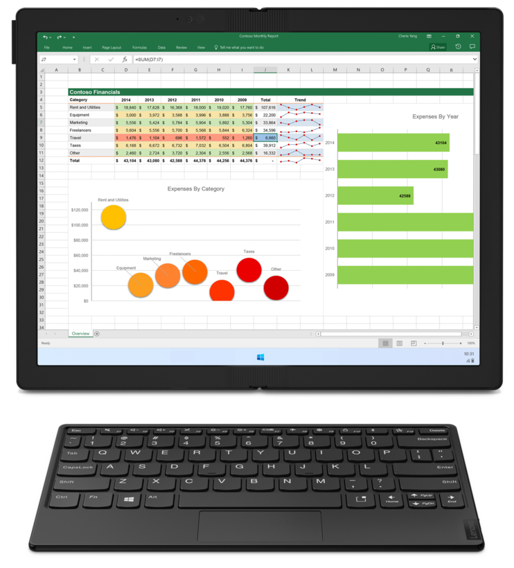Lenovo ThinkPad X1 Fold i5 512GB 5G Top