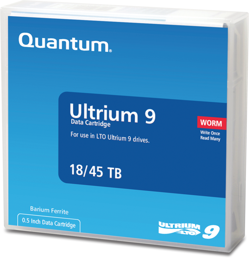 Bande Quantum LTO-9 Ultrium WORM étiq.
