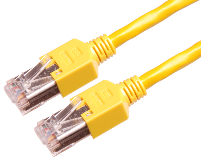 Patch Cable RJ45 S/UTP Cat5e 1.5m Yellow