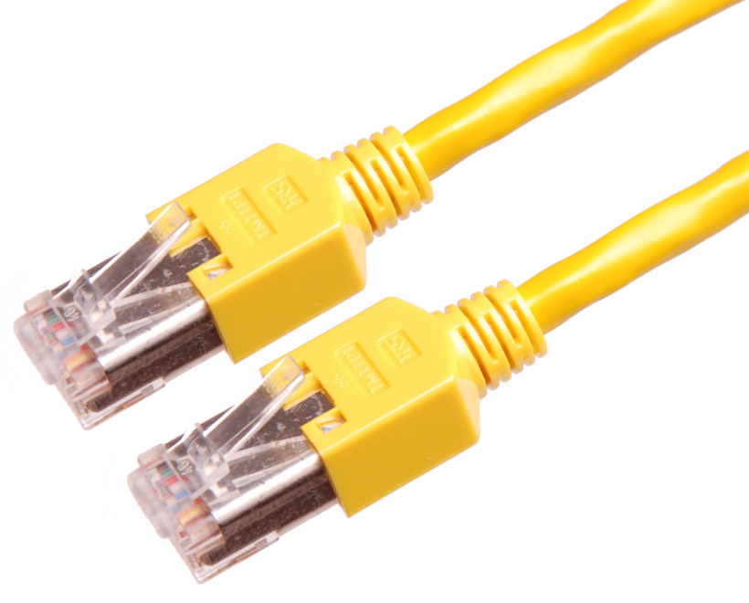 Patchkabel RJ45 S/UTP Cat5e 5m gelb