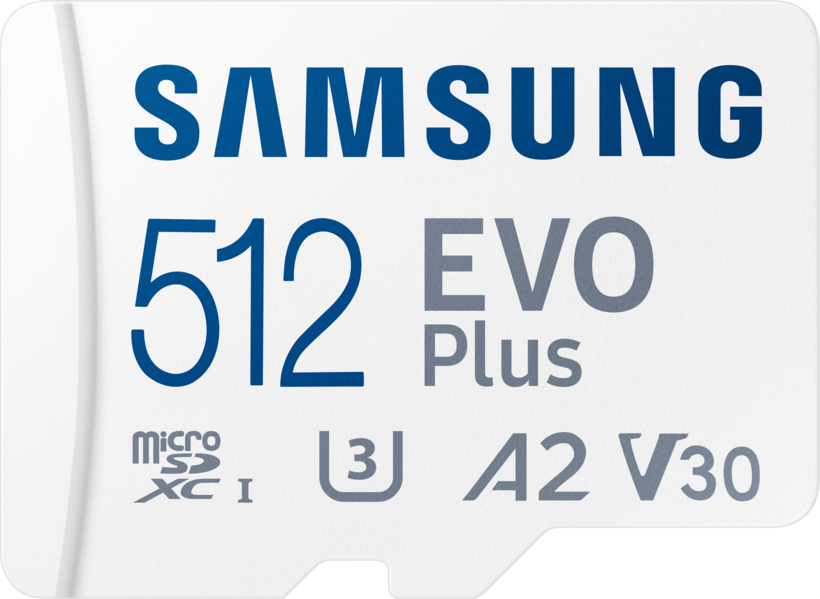 Carte microSDXC 512 Go Samsung EVO Plus